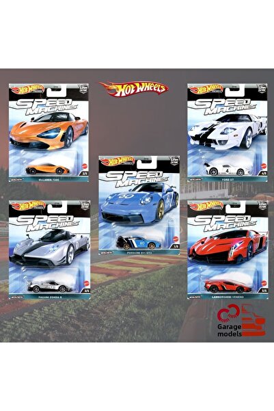 HOT WHEELS Speed Machines Premium Set 1/64 Scale Diecast Metal Model Car