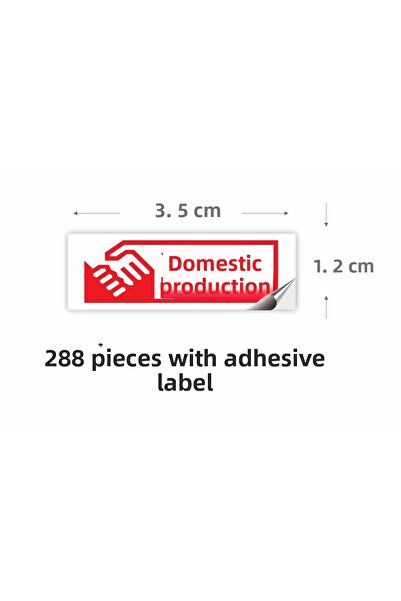 Hsn Producție internă, tăiați eticheta 288 buc 2 pagini