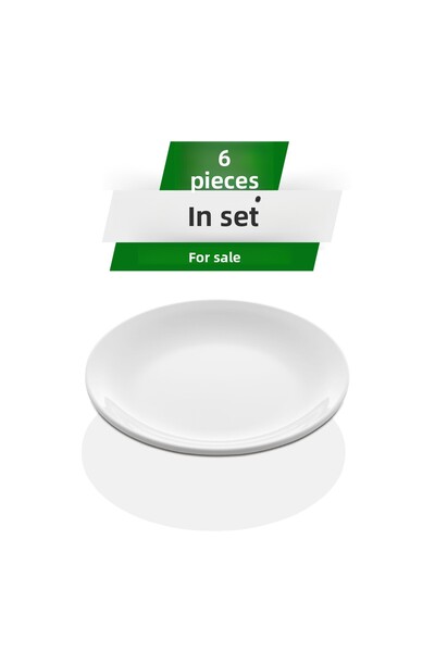 Alezy 585 Göreme Melamine Thermostar International Service Plate 19 cm White