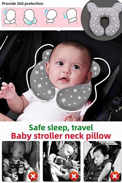 HALZEY طقم عربة أطفال ووسادة - حاملة أطفال هزازة، وسادة عربة أطفال