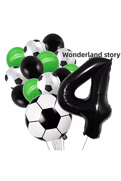 Parti Station Soccer Ball Match 4 Year Old Balloon Set Soccer Ball Match Conc...