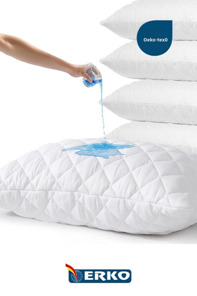 Erko Dört Mevsim Water Liquid Proof Quilted Pillow Mat Pad Protector 2 Pack