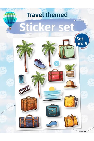 t tuğset etiket ملصق ملصق حقيبة السفر بطابع السفر S5 (كتاب حقيبة الهاتف والكم...