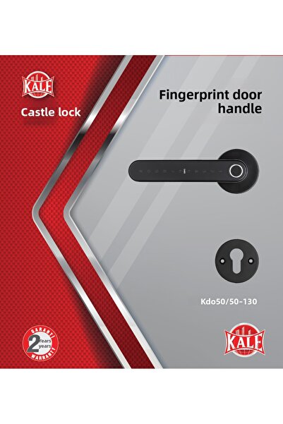 KALE Kd050/50-130 Fingerprint Crypto Door Handle
