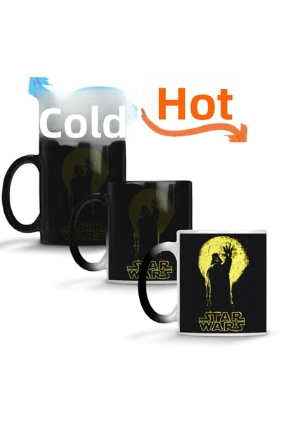 Baskı Dükkanı كوب حرب النجوم السحري من البورسلين