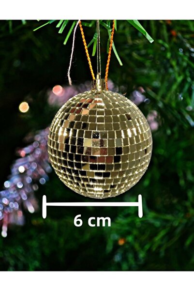 redame كرة ديسكو ذهبية لتزيين شجرة عيد الميلاد Y2K Pinterest Style هدية زينة ...