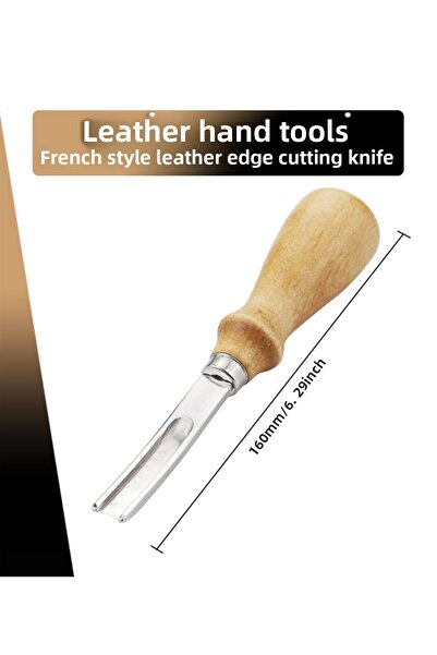Dopar Δερμάτινο μαχαίρι κοπής άκρων γαλλικού στυλ Δερμάτινα εργαλεία χειρός 6 mm