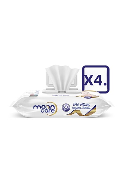 MOONCARE منشفة أطفال مبللة - 4x80
