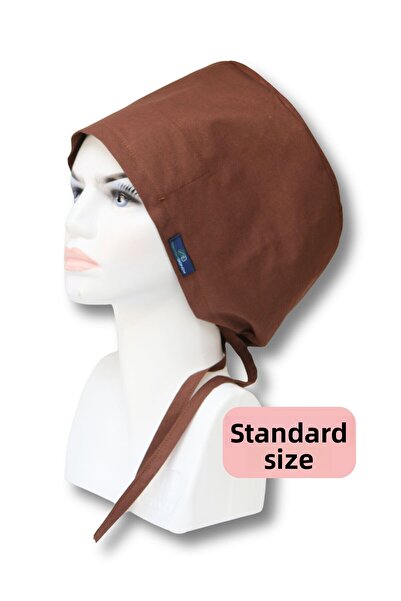 doktorbonem Кафява едноцветна хирургическа шапка - Шапка за лекари, медицинск...