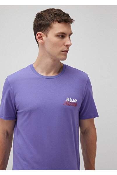 Mavi Τζιν εμπριμέ Μωβ T-Shirt Slim Fit / Slim Fit 066841-34637