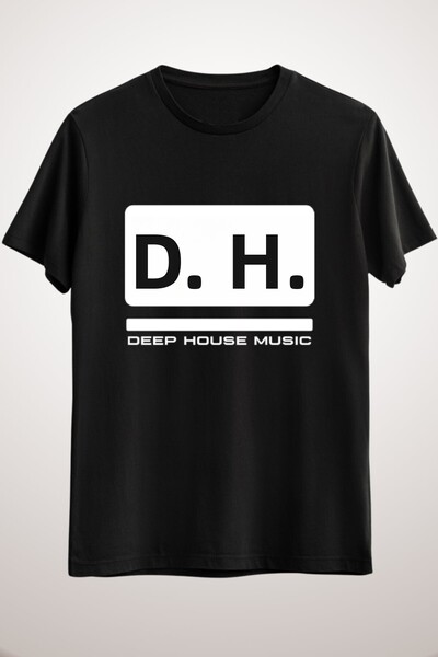 GreenMint تيشيرت موسيقى ديب هاوس أسود للجنسين، موسيقى إيبيزا دي جي بيت، تشعر ...