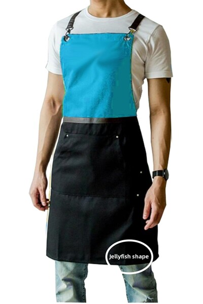 medusaforma مريلة مطبخ مع حزام ماستر شيف مقهى الشيف النادل كوك تصفيف الشعر ال...