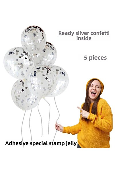 Happyland بالون شفاف 5 قطع