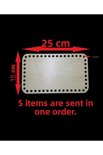 ASUDE HEDİYELİK Cremă de lemn 25x15 cm 5 buc. Tavă din bambus Placă de tricot...
