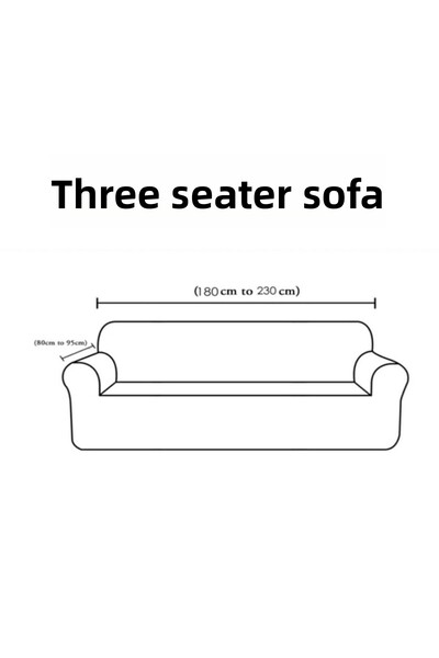 ÖZMAKAN 3 Seater Velvet Sofa Cover - 1 Piece