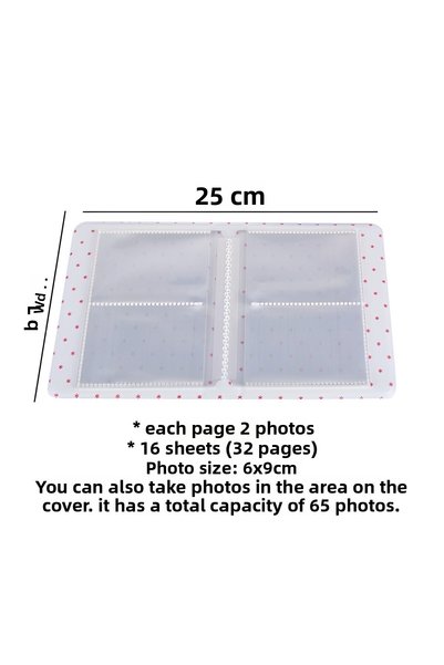 Relavant 6X9 Photo Album Polakart Instax Moment 65 Pieces Capacity