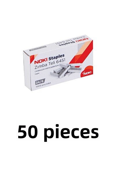Noki 50 Pieces of Staples No:24/6 (cu) 1000 Liters