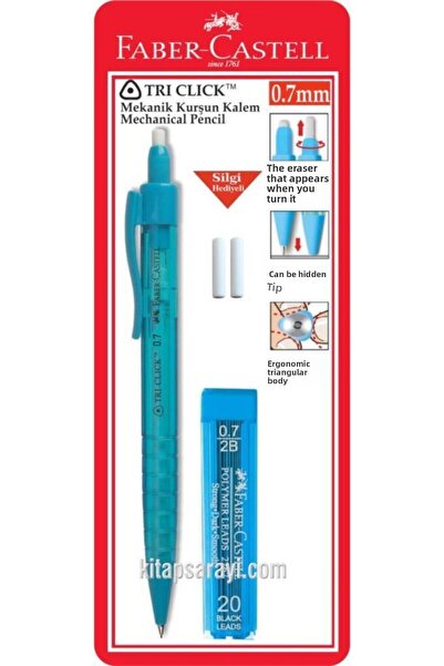 Faber Castell مجموعة أقلام ثلاثية النقر متعددة الاستخدامات مقاس 0.7 مم باللون...