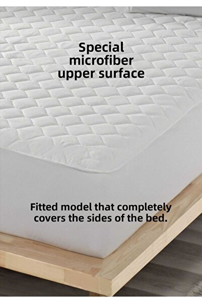 AYHOME Quilted Fitted Mattress - 100% Waterproof Cotton, Mattress Protector, Single/Double Size, Quilted