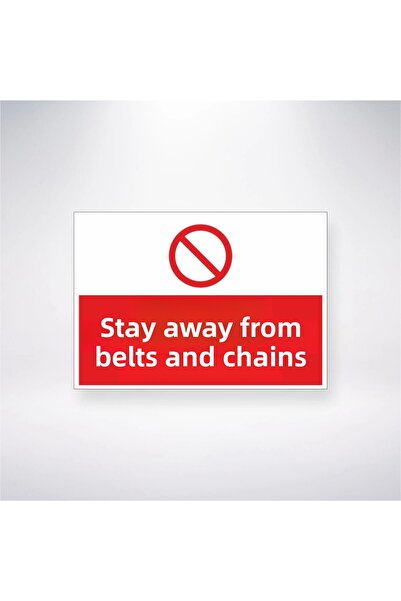 Reysa Tasarım ملصق ابق بعيدا عن الحزام والسلاسل 20X28 سم