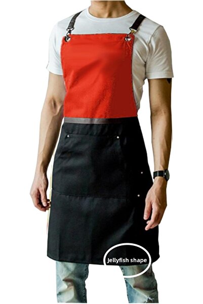 medusaforma مريلة مطبخ مع حزام ماستر شيف مقهى الشيف النادل كوك تصفيف الشعر ال...