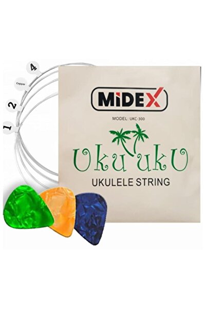 Midex UKC-300 Ukulele Wire 1 Set (Pena Gift)