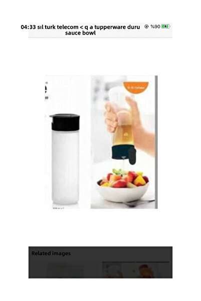 Tupperware Duru Sauce Bowl (black Lid)