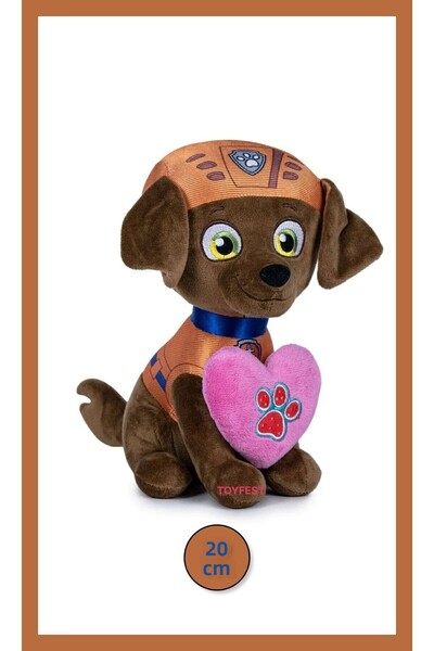 TOYFEST Paw Patrol Figure Plush Toy Love Series - Zuma - 20 cm