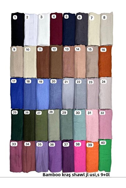 HAR-UM Ticaret Hijab Women's Bamboo Scarf Shawl Model-Set of 3