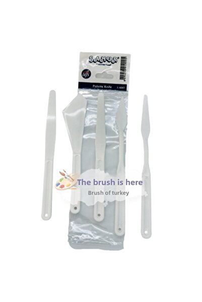 Samur 10 Piece Painter Canvas Metal Spatula and Knife Set