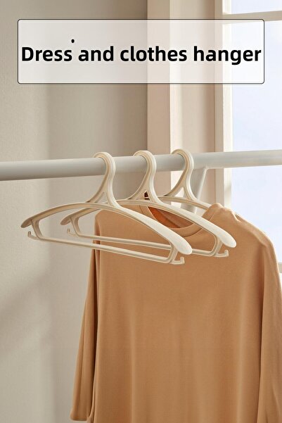 EWs شماعة ملابس وملابس واسعة 3 قطع باللون الأبيض مقاس 43 سم