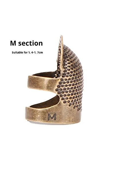 Choice M-1PCS 1pc Copper Thimble Sewing Retro Finger Protector Anti Slip Ring...