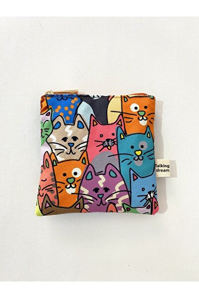 TALKING DREAMS محفظة صغيرة للقطط البرتقالية - تصميم أنيق ومريح