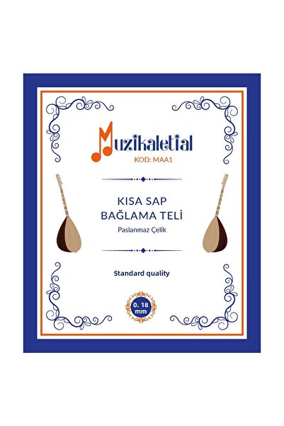 MüzikAletiAl سلك ربط قصير المقبض MAA1 (0.18 - طقم كامل)