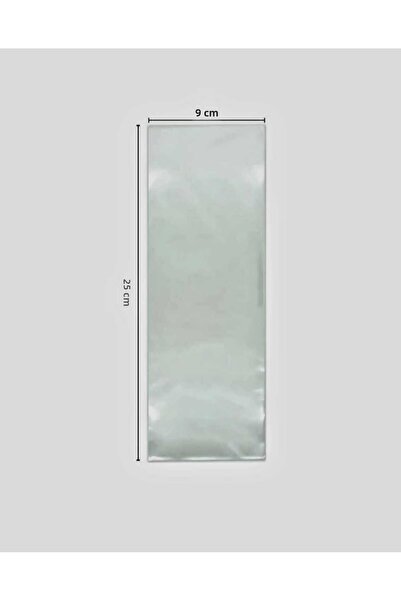 shop جيلاتين شفاف لامع بدون أشرطة - كيس بسكويت إكسسوارات كيس هدايا 9 × 25 (50...