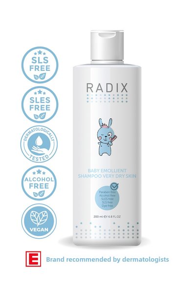 Radix Clean Content Baby and Child Shampoo Emollient Shampoo 200 ml (Hair-Body) 8681877436141