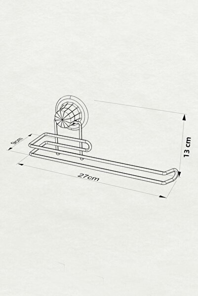 Teknotel VACUUM CHROME PAPER TOWEL RACK CHROME DM272
