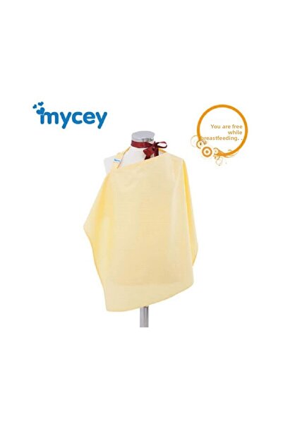 mycey مريلة الرضاعة الطبيعية للأم باللون الأصفر
