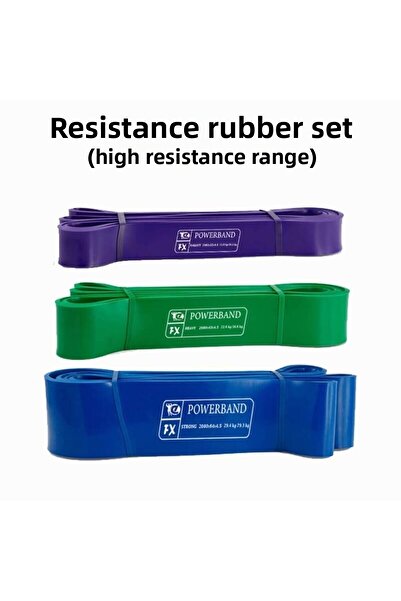 powerband Set de cauciucuri de rezistență și benzi de exerciții de înaltă rezistență 3 bucăți