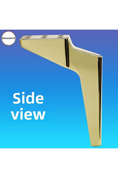 Badem10 Logan Gold Gold 23cm Picior de mobilier Canapea de lux Unitate TV Fotoliu Consolă Picioare compatibile