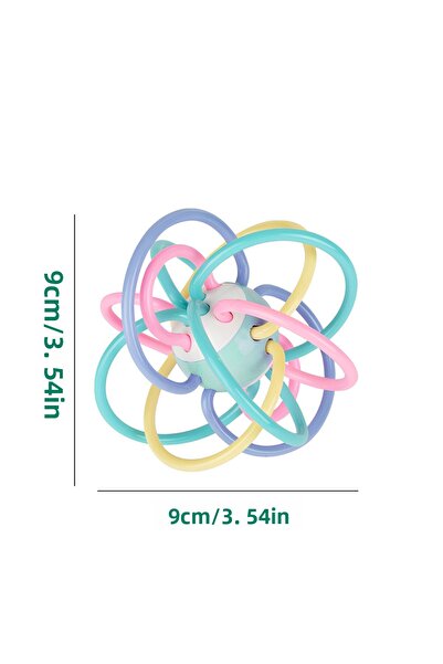 Choice كرة موراندي مانهاتن صغيرة الحجم للإمساك باليد، لعبة تسنين للأطفال