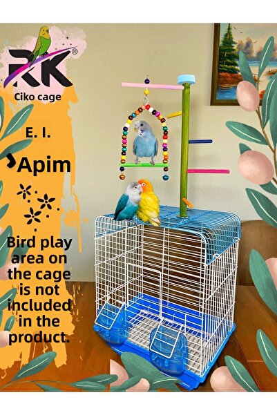 Ciko Kafes Cage Top Fun Stepped Swing Bird Playground