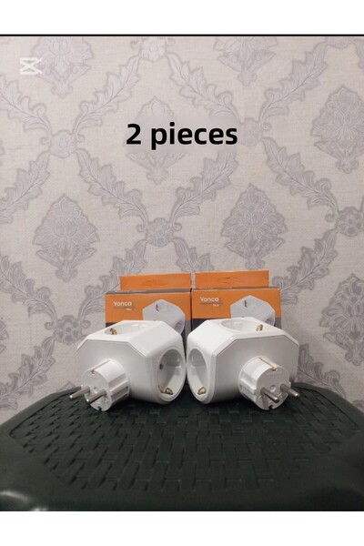 VİKO Viko Yonca Plus Triple Group Plug Socket, Grounded White 2 Pieces