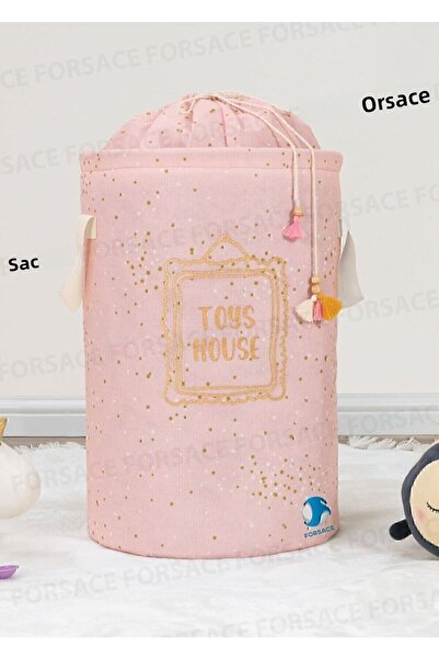 E-LİFE HOME سلة هدايا مستديرة مقاس 46 × 31 سم للأطفال