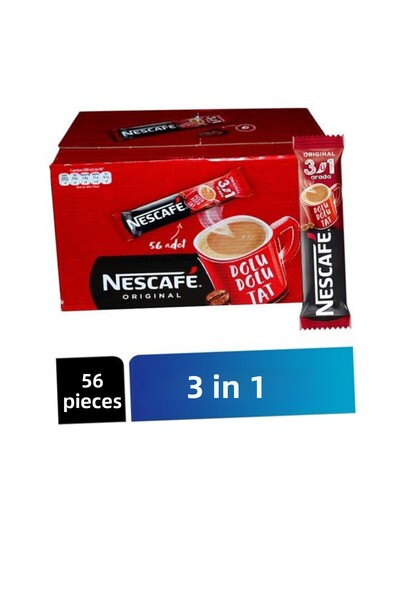 Nescafe 18.5 جرام 56 عبوة - 3 في 1 مشروب فردي 1 علبة