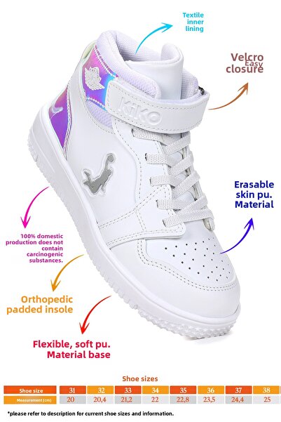 Kiko Kids Hayka Velcro Basketball Boys/Girls Sports Shoes