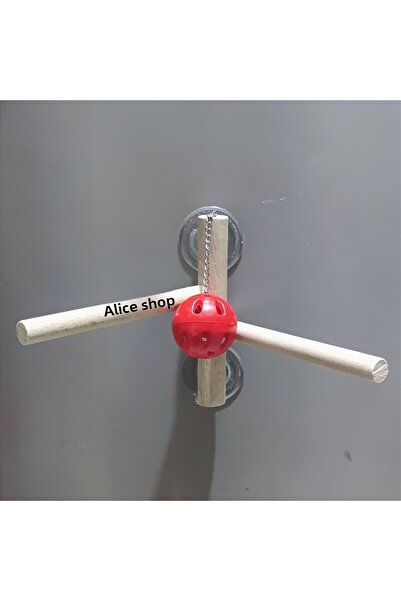 aliceshop SulTan Sevda Heaven Budgie - Glass Perch wiTh Bell and SucTion Cup