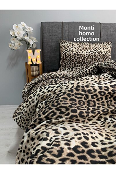 Monti Home COLLECTİON Set cuvertură de pilota Leopard Single