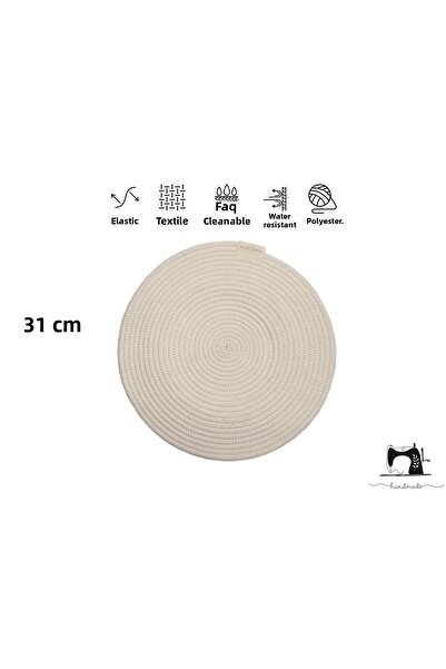 Klappe Design Single Wicker-Jute Flat American Service Plate 35cm X 35cm