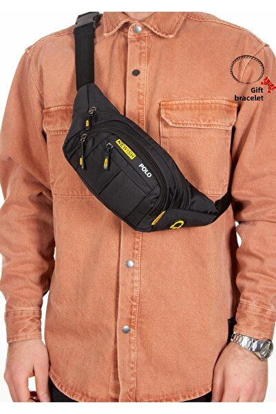 NEWISH POLO ACCESSORIES Geantă de umăr și talie impermeabilă din țesătură Imp...